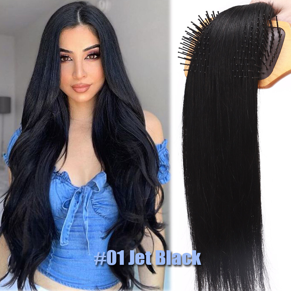Blonde 170G Double Weft Remy Human Hair Extensions Clip In Full Head THICK 8-24″