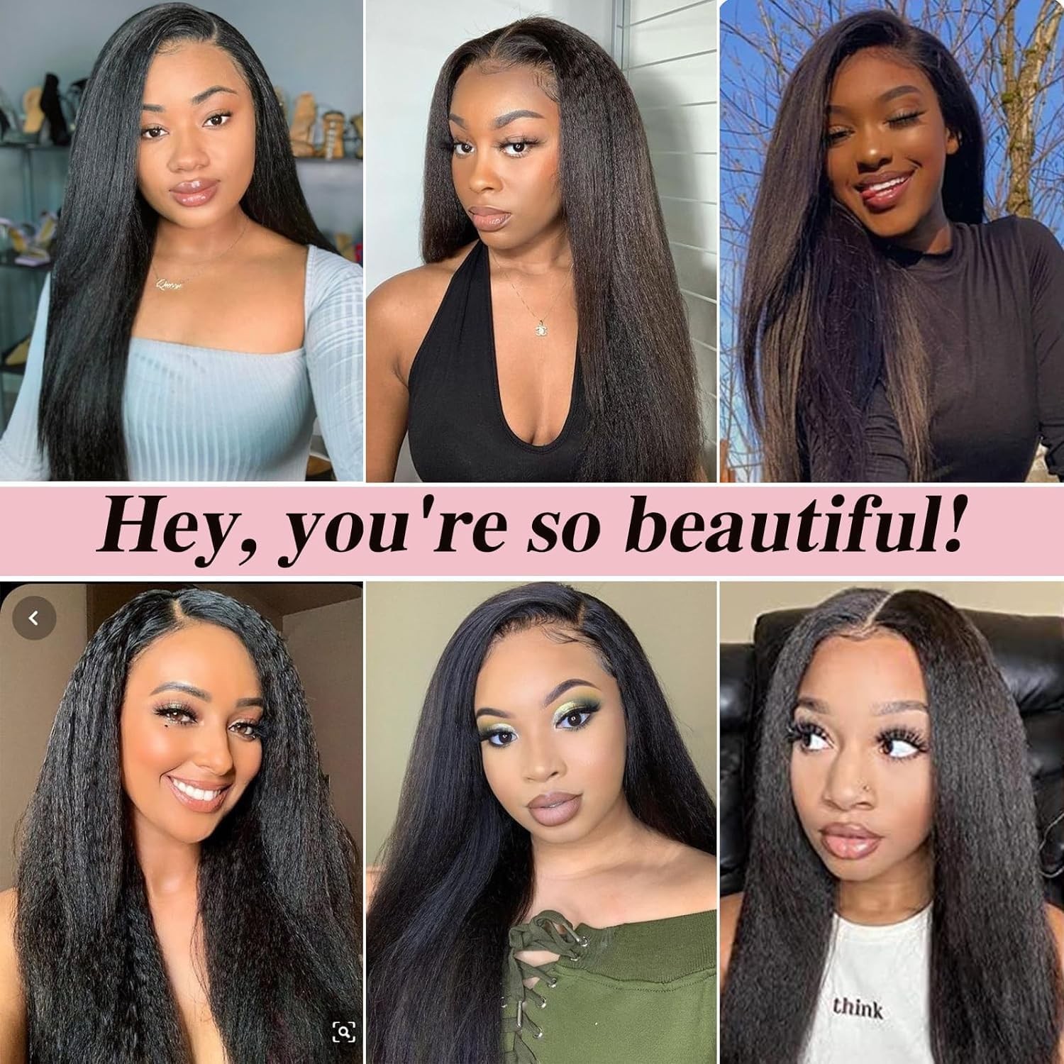 Giginger Brazilian Human Hair Bundles 24 26 28 Inch Natural Black Yaki Wave