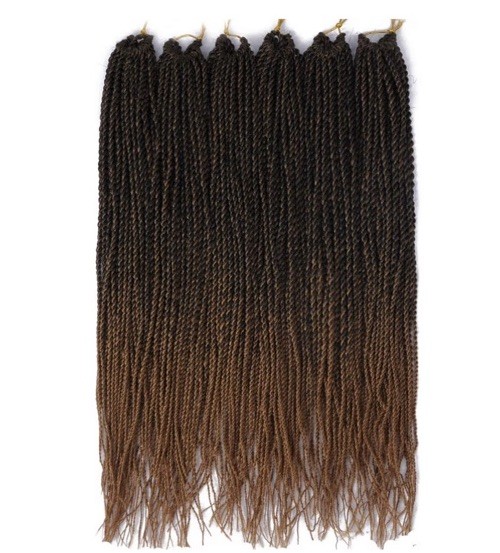 NEW 6 Pk 14 Inch T1B/27 Twist Braids Crochet Hair 24 Strands Per Pk 144 Strands