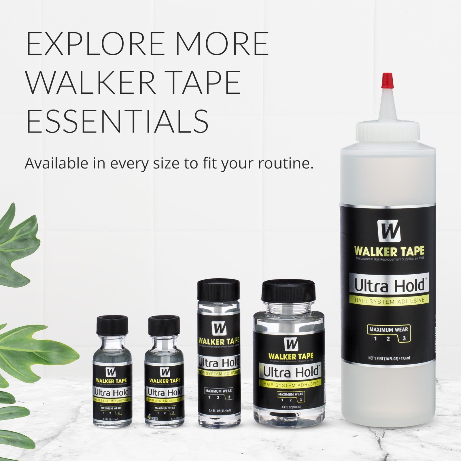 Walker Tape Ultra Hold Brush-On Adhesive 0.5 fl oz, Strong Waterproof Wig Glu…