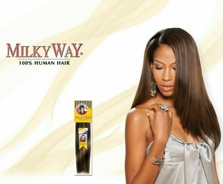 Shake-N-Go Milky Way REMY Yaky Weave – Straight 1/2 Pack #1