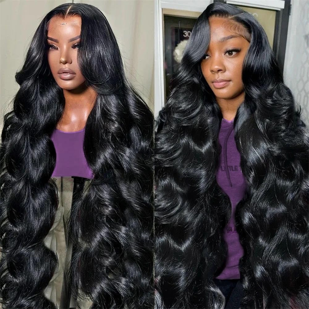 30 Inch 13X6 Lace Front Wigs Human Hair 220 Density Body Wave HD Lace Front Wigs