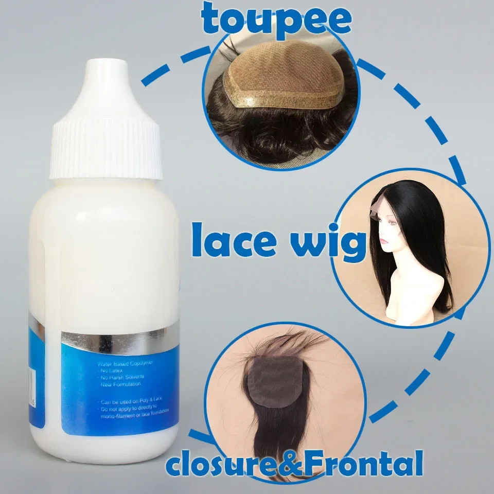 1.3Oz 38Ml Wig Glue Waterproof Lace Glue Strong Hold White Color Cold Front Lace