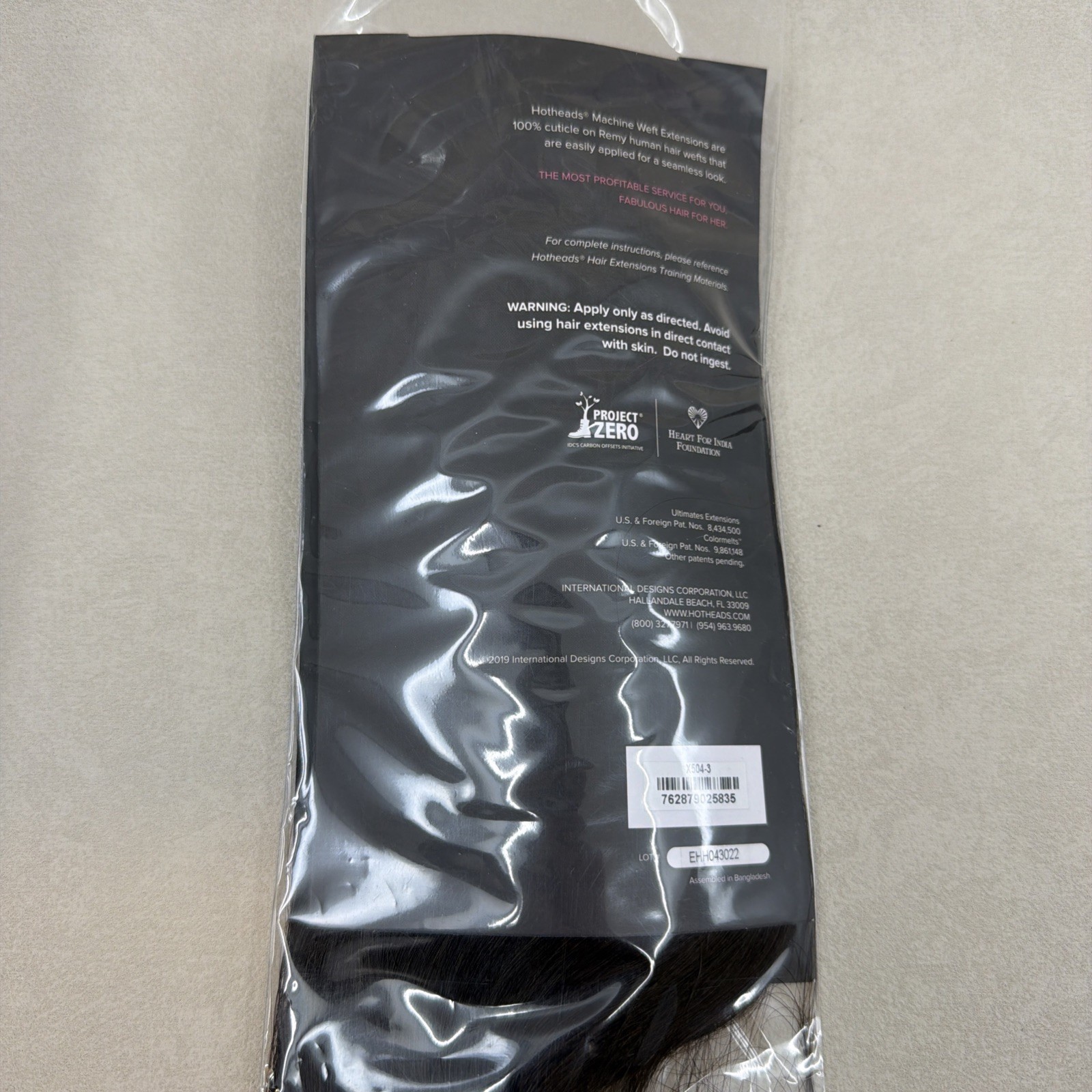 Hotheads Premium Machine Weft #3 18” NEW SEALED Remy Human Hair Hot Heads Extens