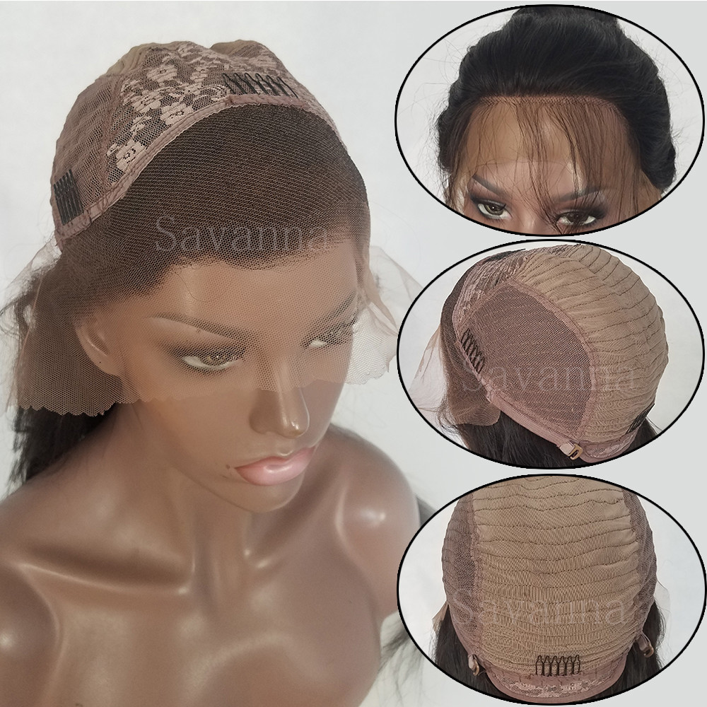 Brazilian Virgin Full Lace Human Hair Wig Wavy Ombre Blonde Remy Lace Front Wigs