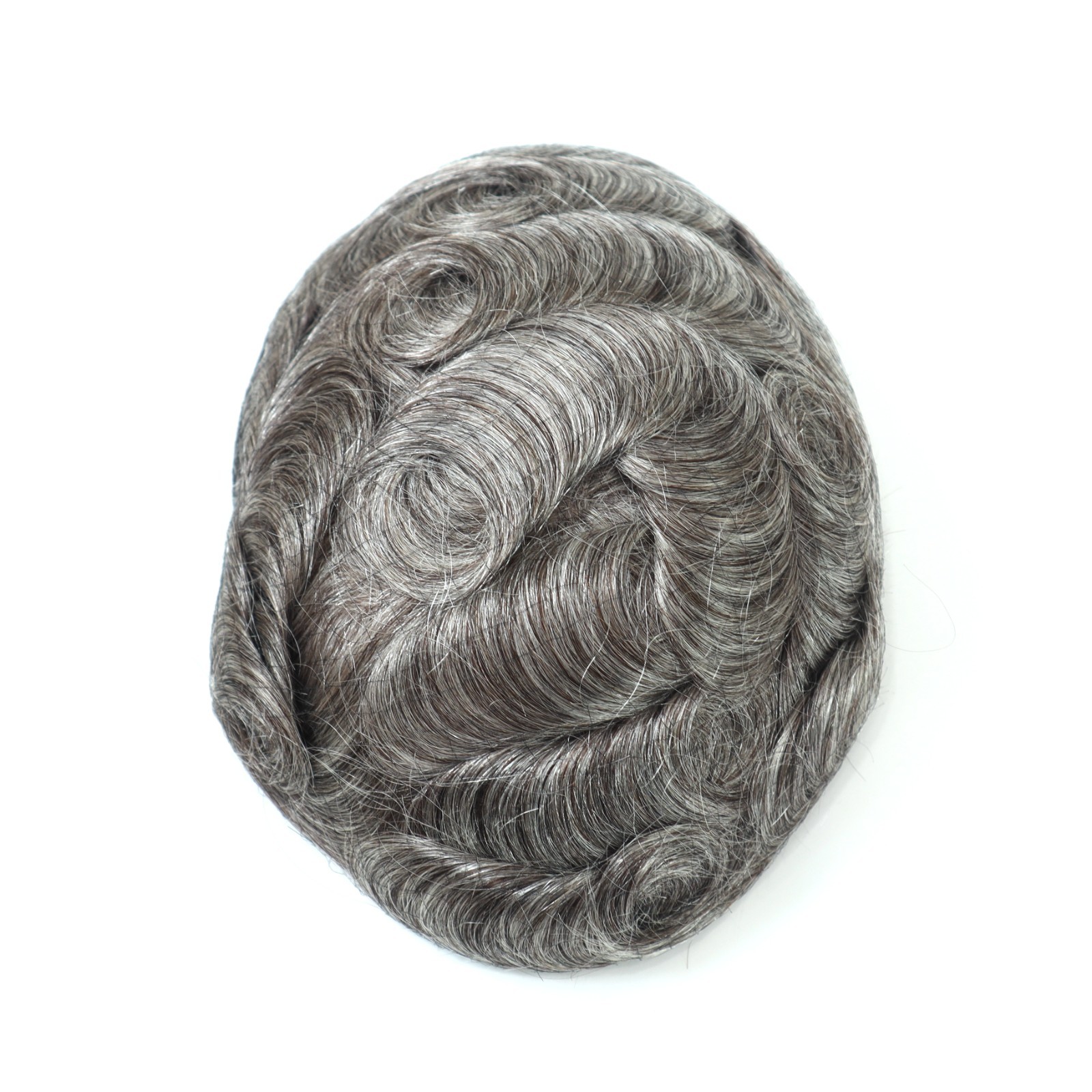 Toupee For Mens Human Hair Replacement System Hairpiece Fine Mono Thin Skin #260