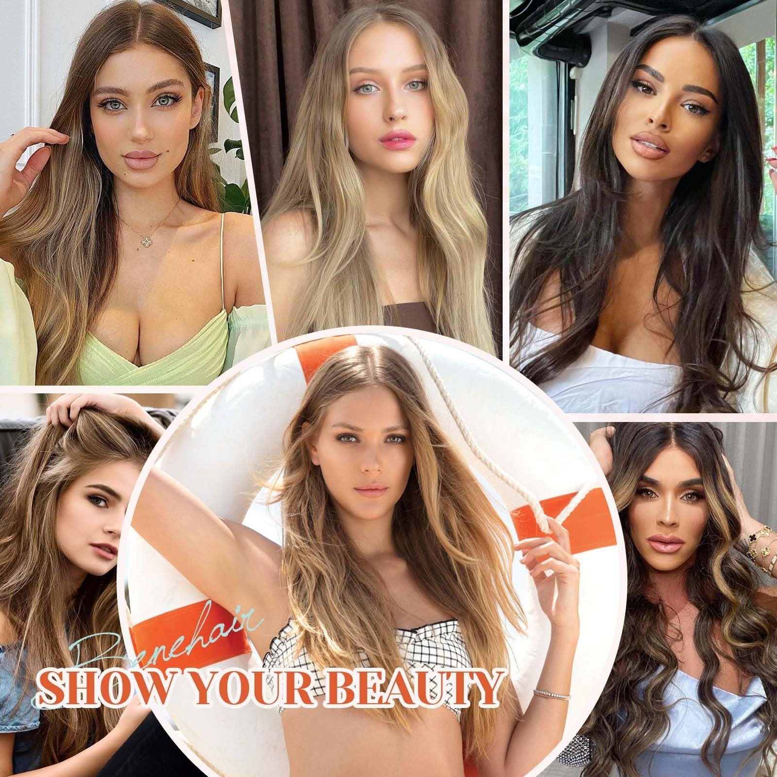 Benehair Halo Hair Extensions Real Human Hair Brown Halo Hair Extension 100