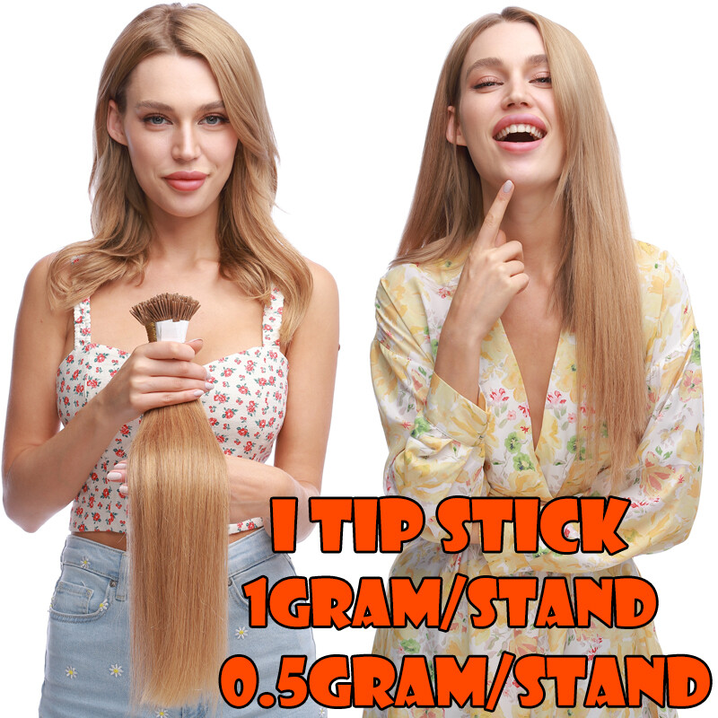 Balayage Stick I Tip Pre Bonded Remy Human Hair Extensions 1g/s Micro Beads 300S