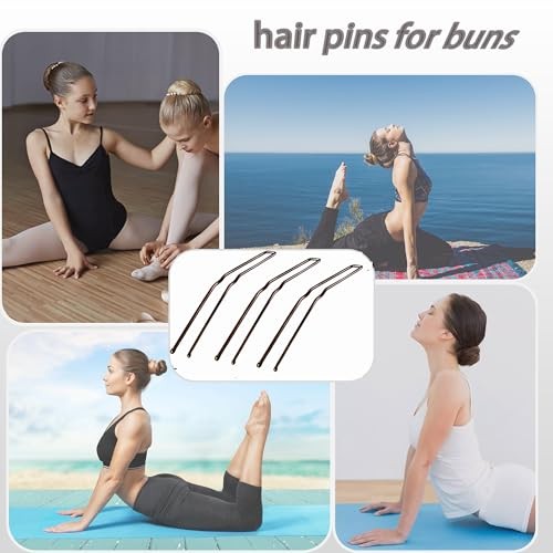 36Pcs Hair Pins for Buns & Updos – Large Bobby Brown – Curved