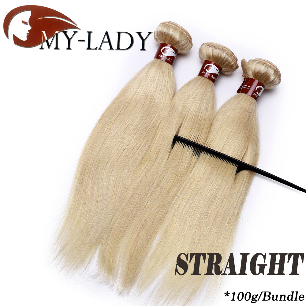 Wavy Brazilian 100% Virgin Human Hair Extensions Weave Bundles Blonde Thick Q360