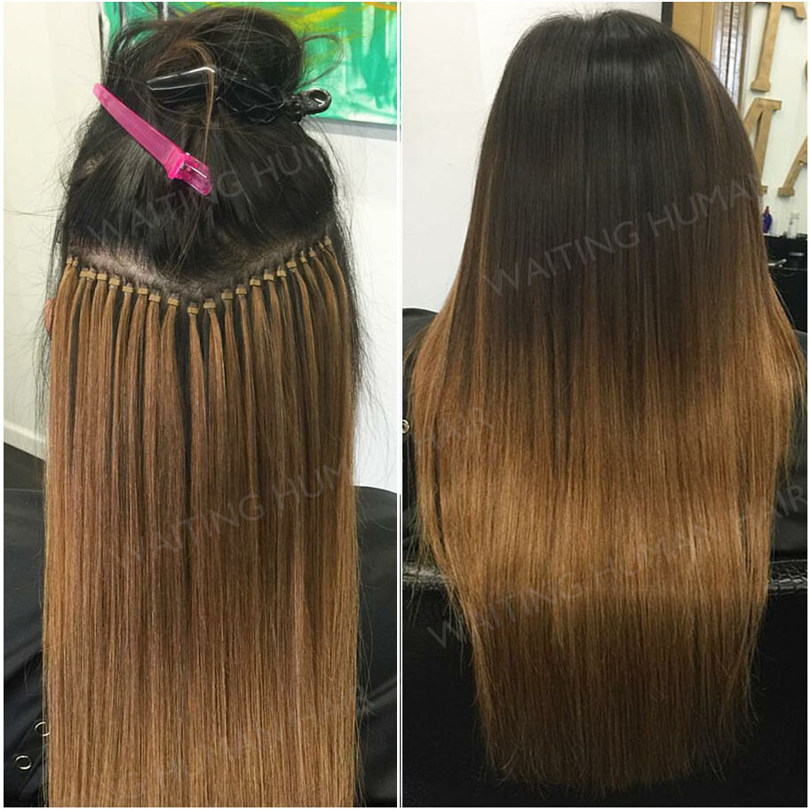 I Tip Stick Pre-bonded Keratin 100% Remy Human Hair Extensions 200 Strands THICK