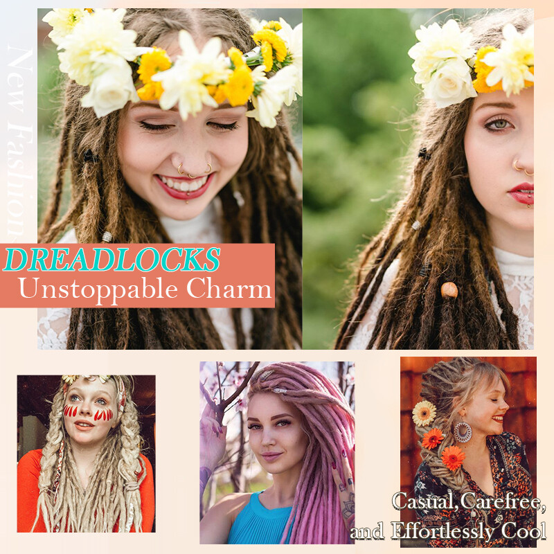 100% Real AS Human Hair Dreadlocks Extensions Crochet Braiding Hair Afro Faux US