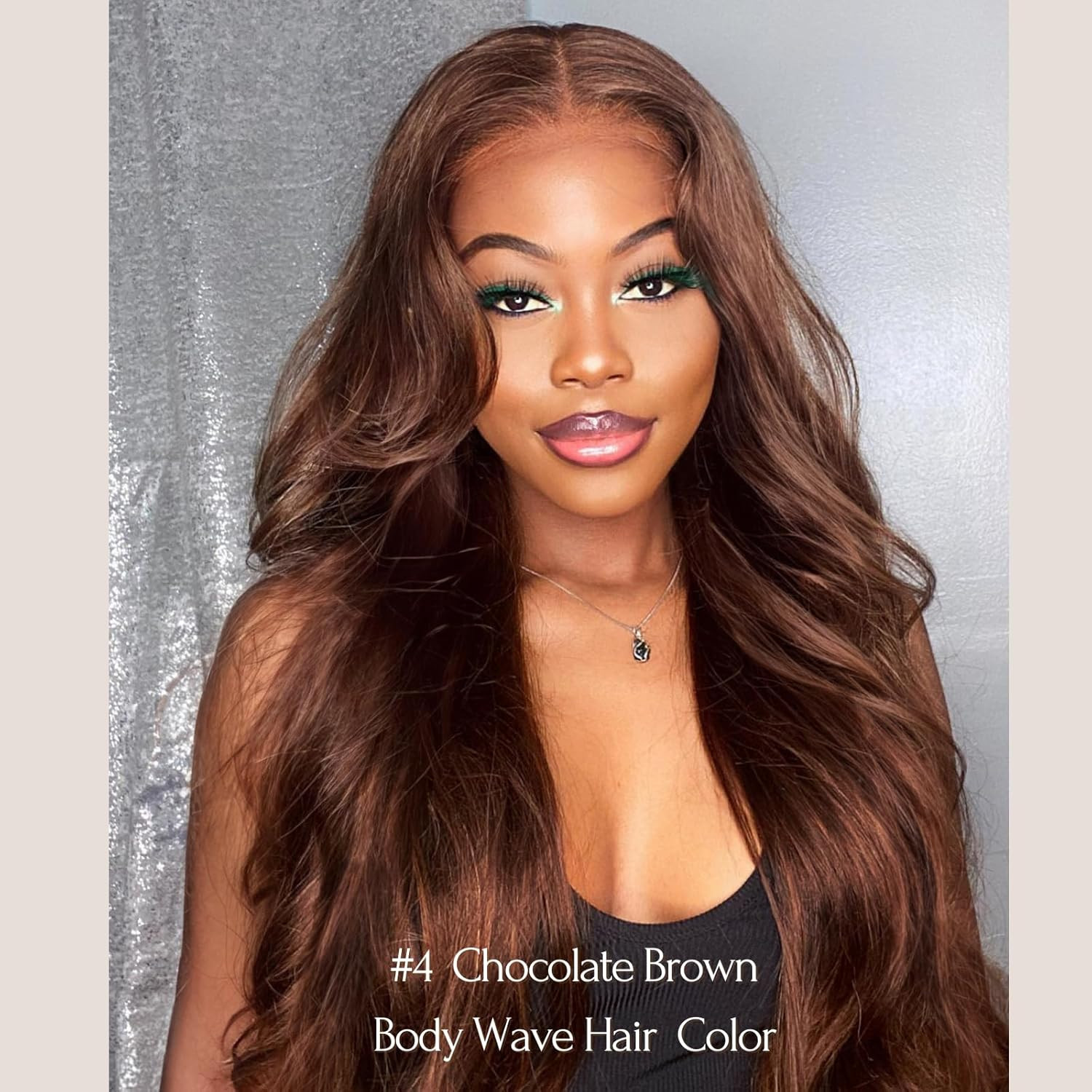 Chocolate Brown Body Wave Human Hair Bundles 18 20 22 Inch Soft Thick Bundles
