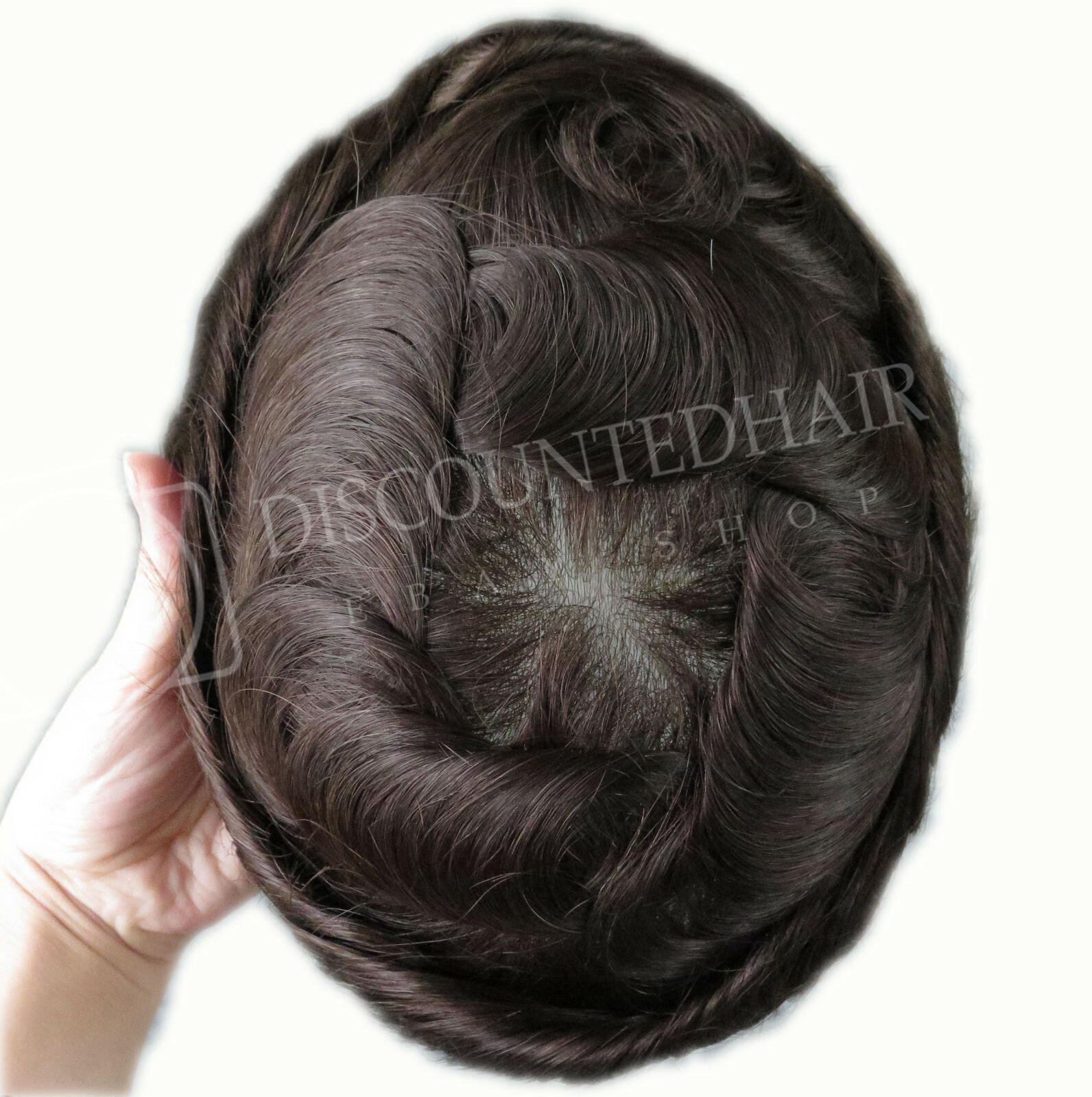 Undetectable Mens Hairpieces Super Thin Skin Human Hair Replacement Toupee #2