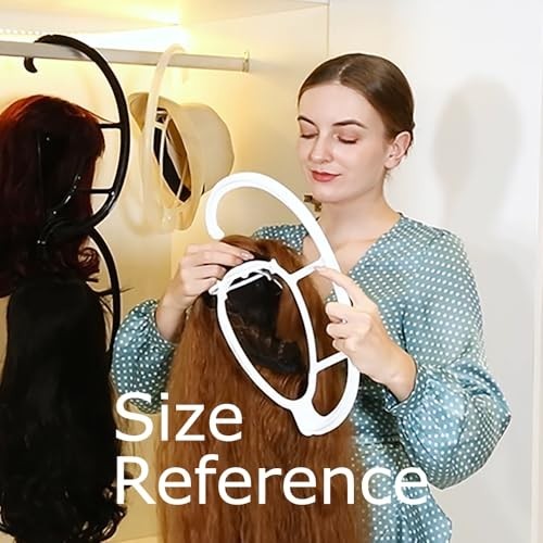Hanging Wig Stand 2 Pack Plastic Drying Holder For Long Short Wigs Travel Hat