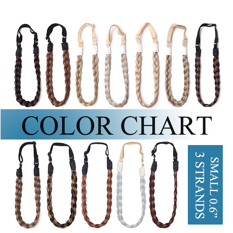 Women Hair Braided Plaited Headband Plait Hairband Hairwear as Human Synthetic