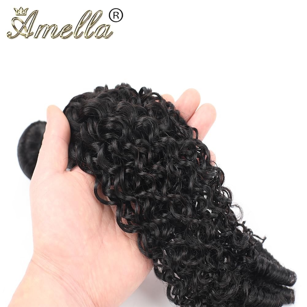 Burmese Curly Human Hair Bundles 3C4A 18 20 22 Inch