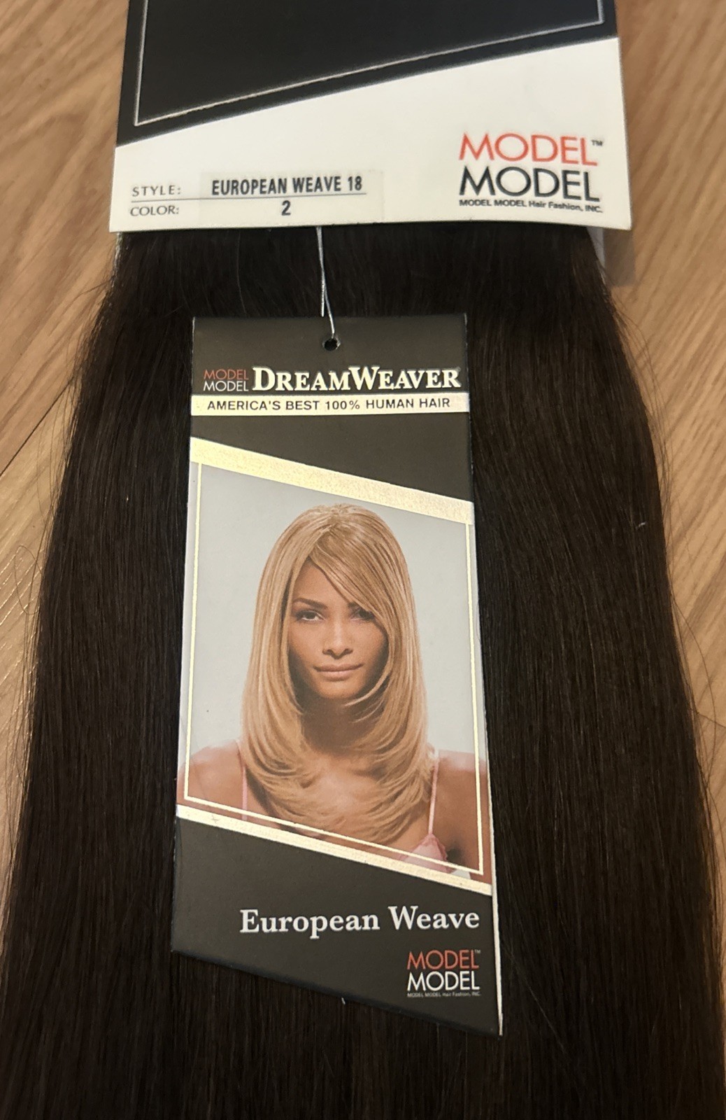 100% Human Hair Extensions. Dream Weaver. 18”inch. Color #2. 1 Pack For $50