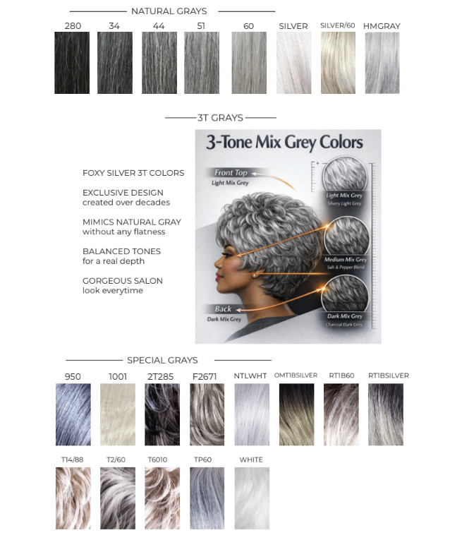 Foxy Silver CECE Wig, Stylish and Natural-Looking Synthetic Wig
