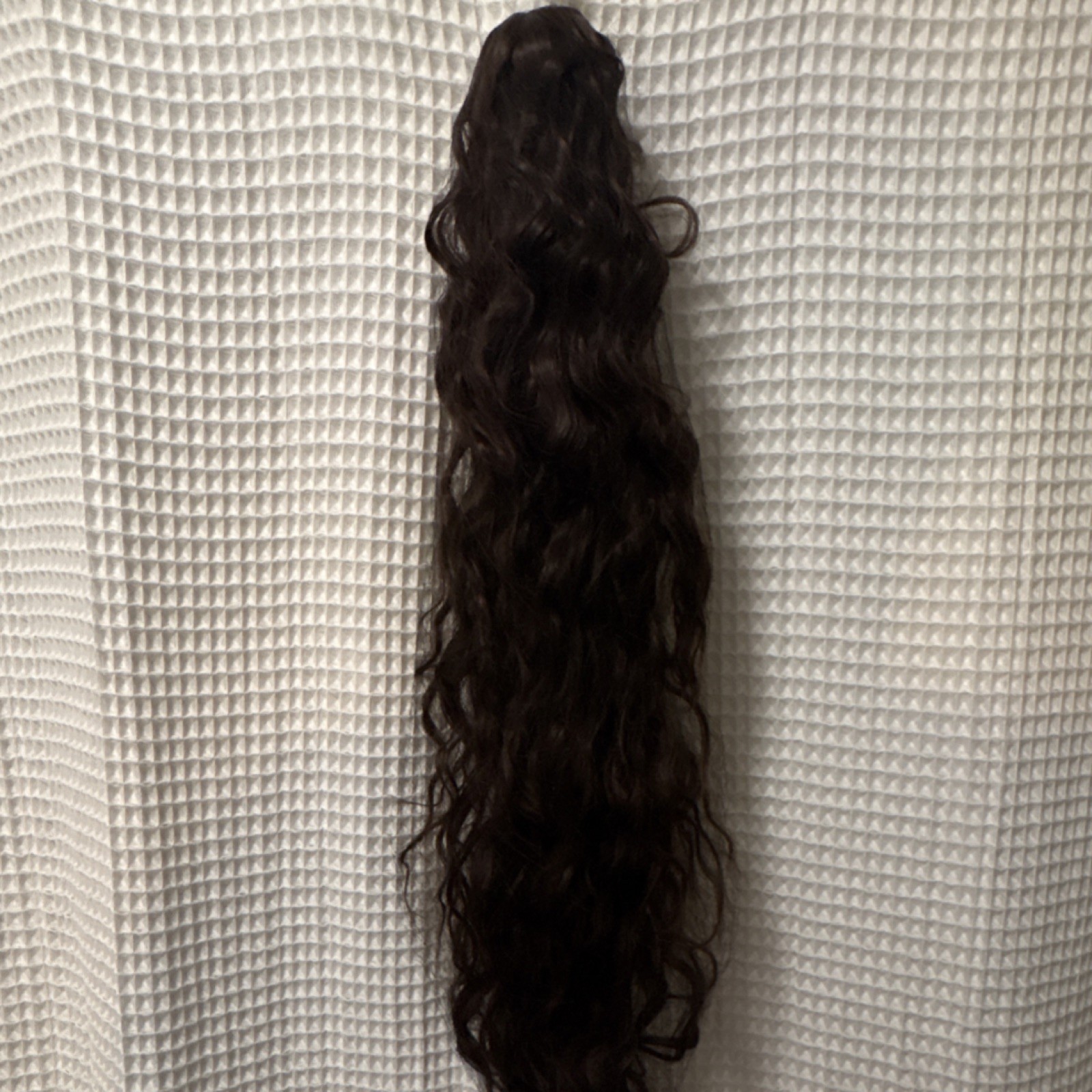 Dark Brown Wavy Clip-In Hairpiece Toupee for Women, HZPT2113-12C
