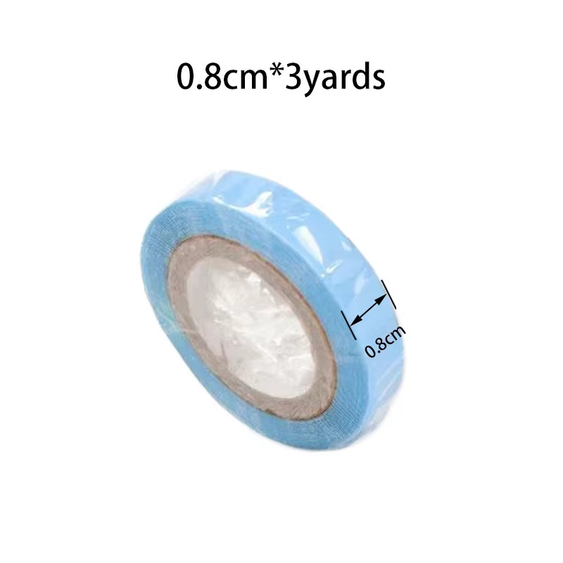 Strong 3Yards Walk Tape for Lace Wigs Blue Double Side Wig Glue for Hair Extensi