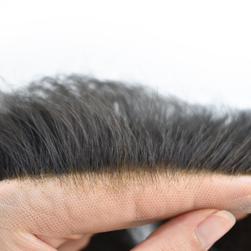 Mens Hair Piece Toupe for men Fine Mono Lace Front Men’s Toupee Human Hair Unit