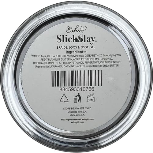 Slick N Slay Braiding Gel – 3-in-1 Braid and Edge – 5 Fl Oz (Pack of 1) COCOA