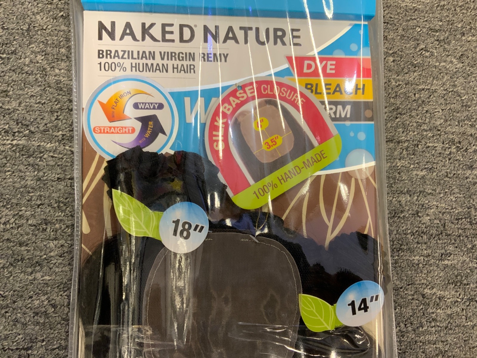 Naked Nature Wet &Wavy 100% Brazilian Virgin Human Hair “Shake -N-Go”