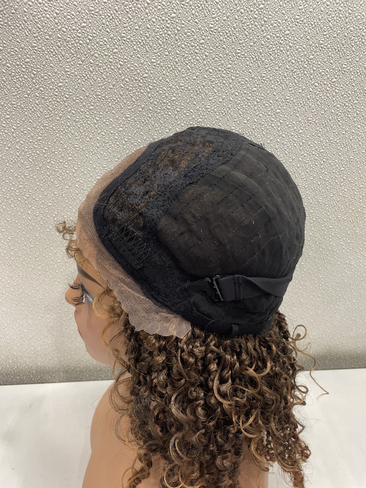 Frodio Veralux Fiber Micro Twist Curly Dreadlock Lace Front Glueless Wig, 12″