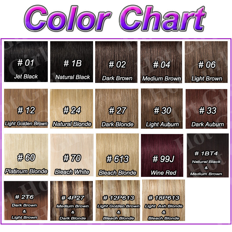 ✿ US Full Head Clip in Remy Human Hair Extensions ✿ 15-26 inch ON SALE MX173