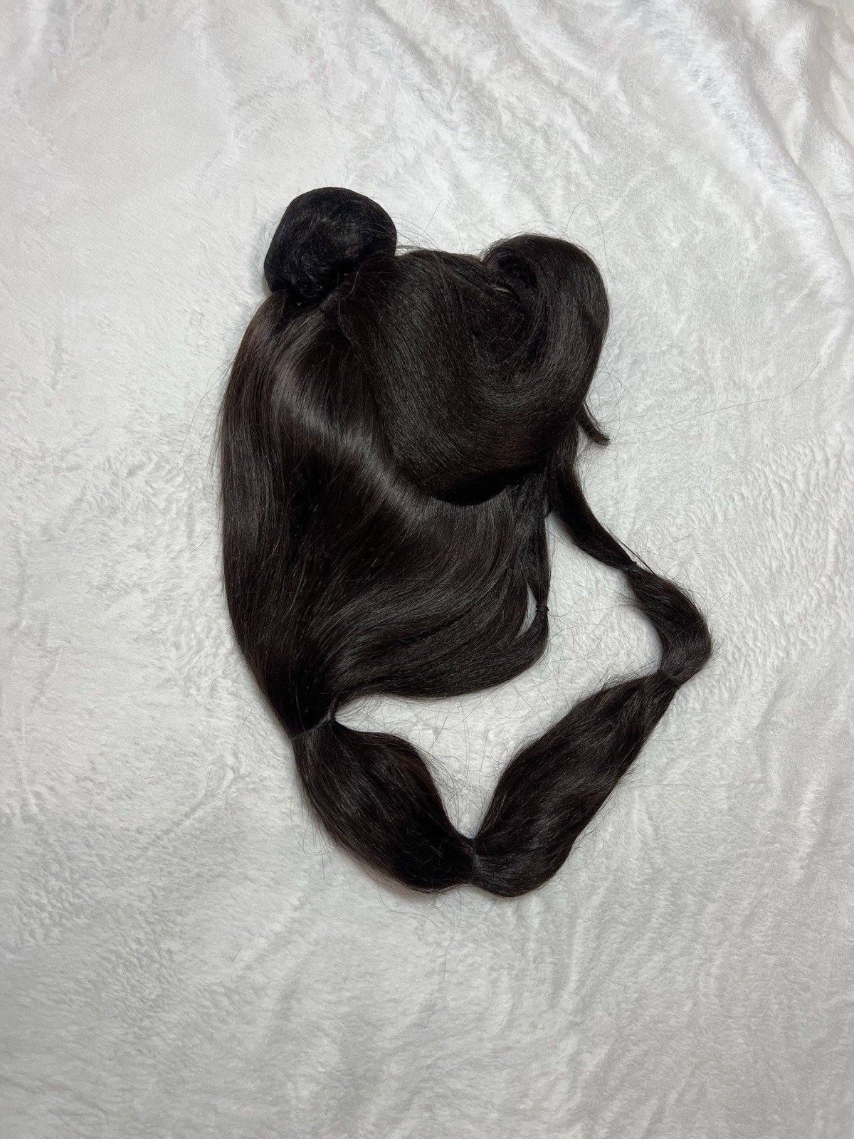 Dark Brown Straight Ponytail Wig, 21-30 in Length, Natural Theme