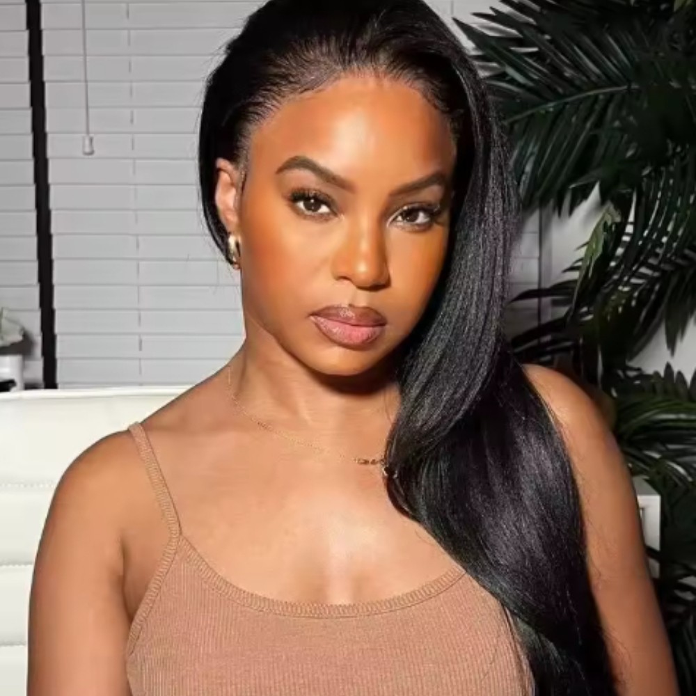 Bone Straight HD Lace Front Wig – 13×6/13×4/360 Brazilian Human Hair 250 Density