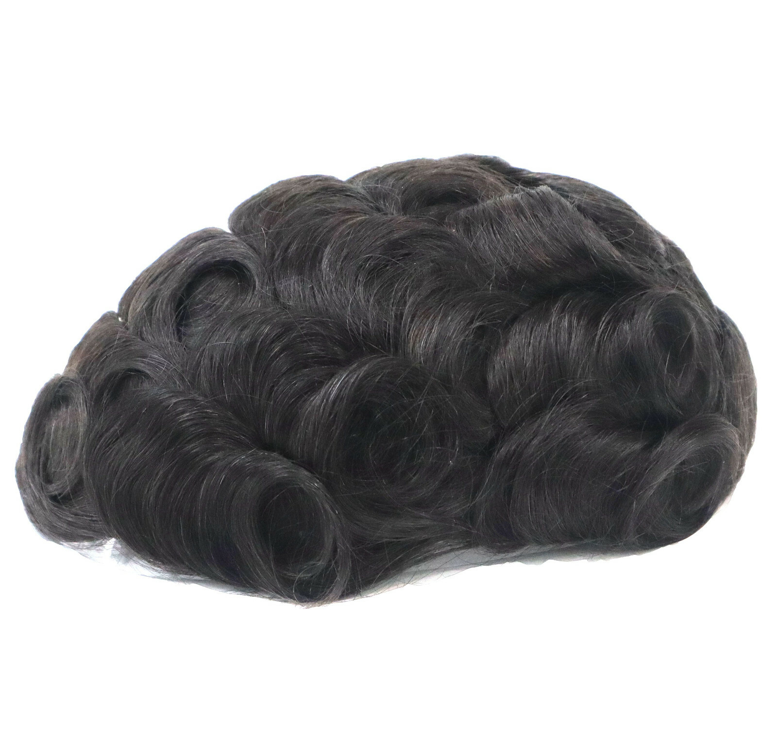 Super Mens Thin Skin Human Hair Replecement System Natural Hairline Hairpieces
