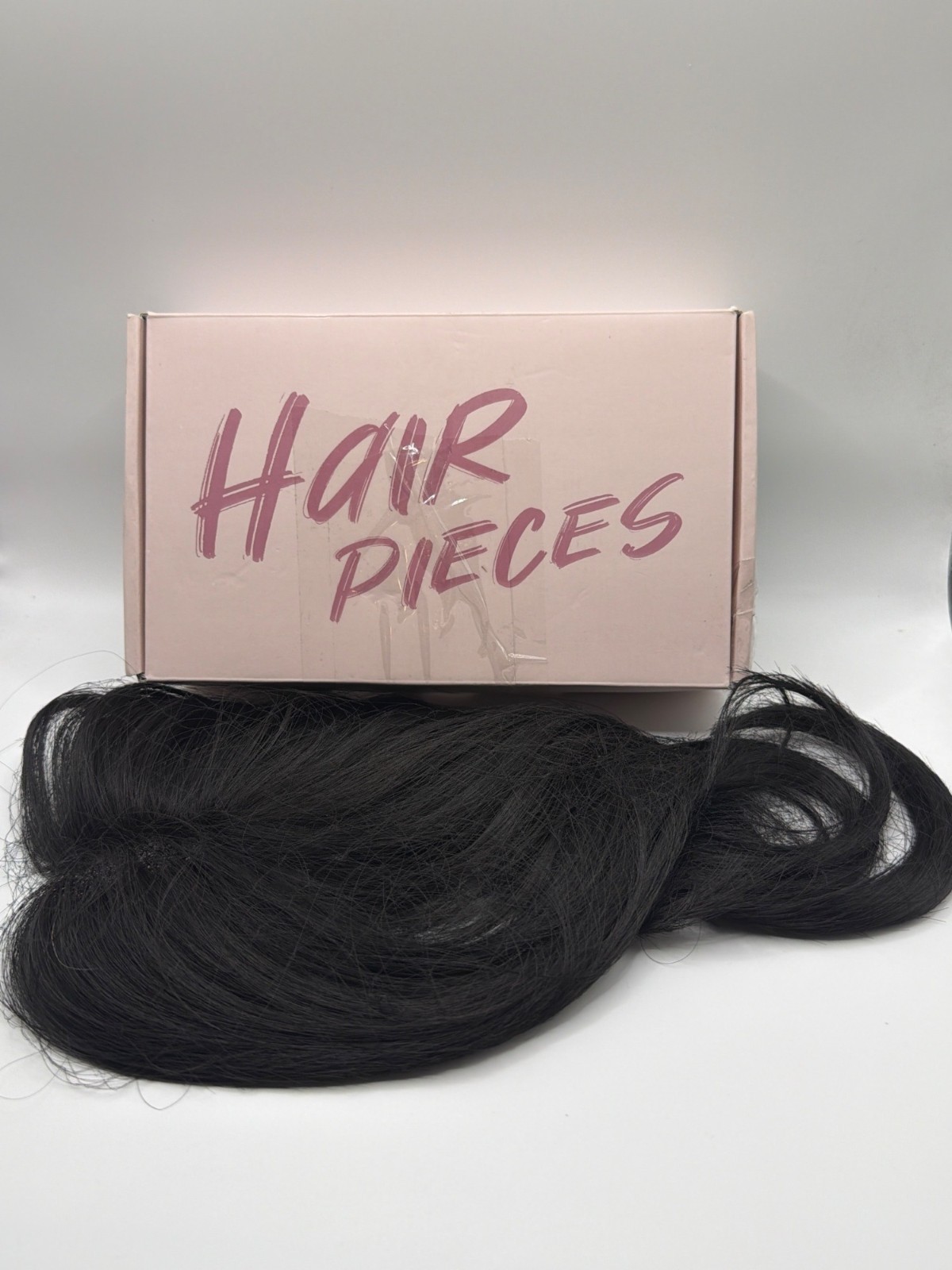 Hairro 14-Inch Human Hair Topper With Clips Natural Black Breathable Base Seamle