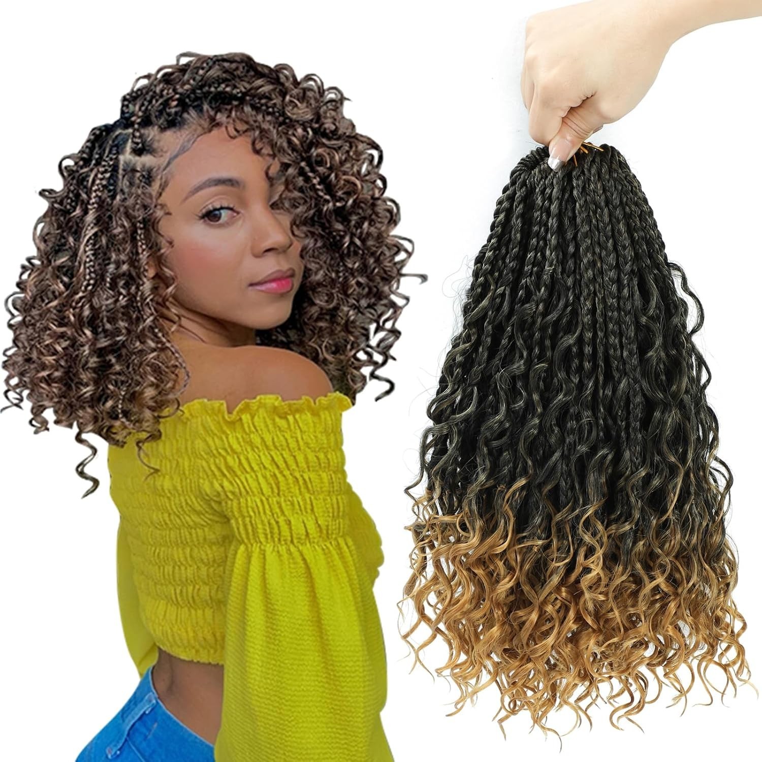 Tight & Silky Goddess Box Braids Crochet Hair – 8 Packs