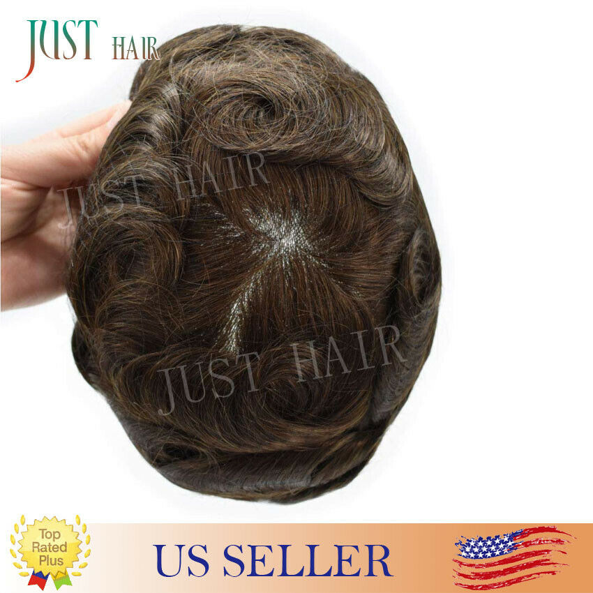Natural Hairline French Lace Mens Toupee Full Lace Hairpieces Repalcement System