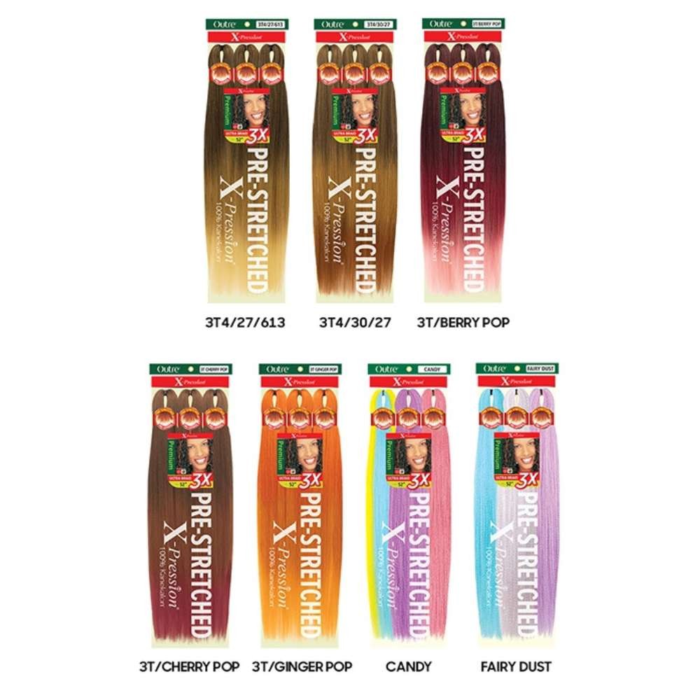 Outre X-Pression 100% Kanekalon 3X Pre-Stretched Ultra Braid