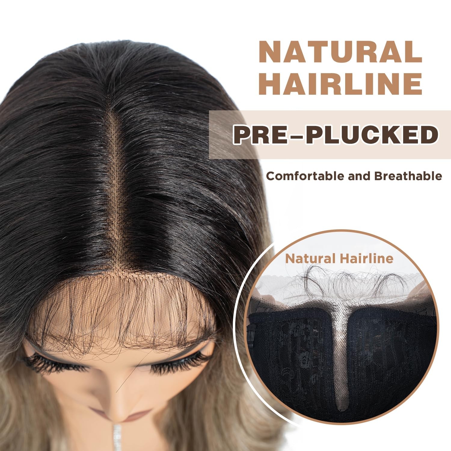 Long Wavy Wig for Women 28 Inch T-Part Lace Front Wigs with Baby Hair Natural…