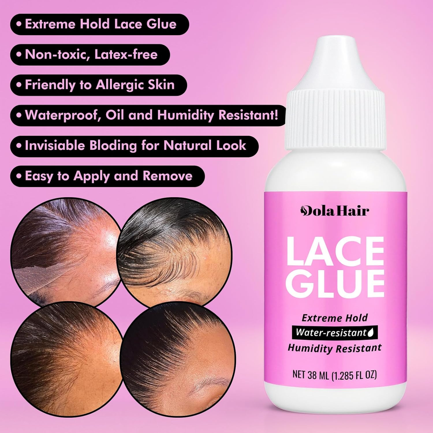Lace Glue Kit – Complete Set with Lace Tint Mousse, Wig Installation