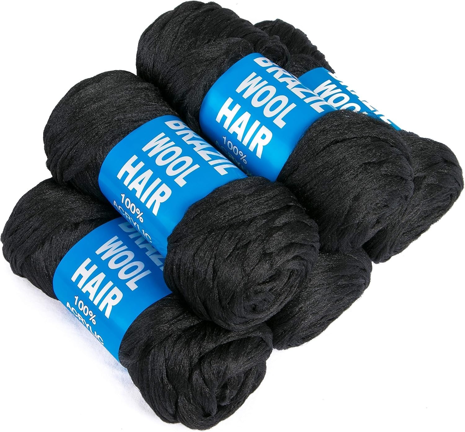5Roll Brazilian Yarn Wool Hair Arylic Yarn for Hair Crochet Braid Twist Warps