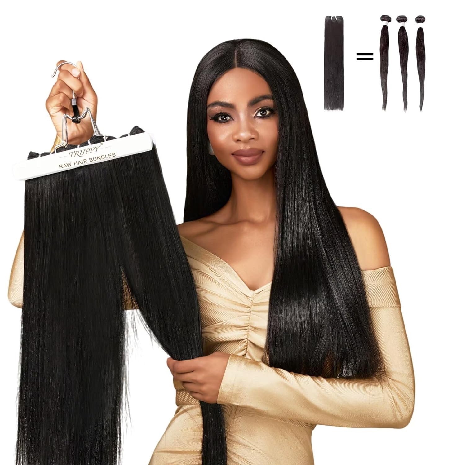 Raw Human Hair 2 Bundles,Triple Lifespan Than Regular Virgin Hair No.1 Sales Of