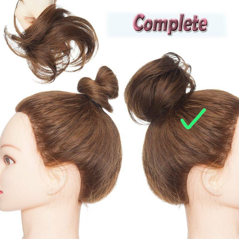 Real Remy Human Hair Bun Curly Messy Bun Hair Piece Scrunchie Updo Extensions