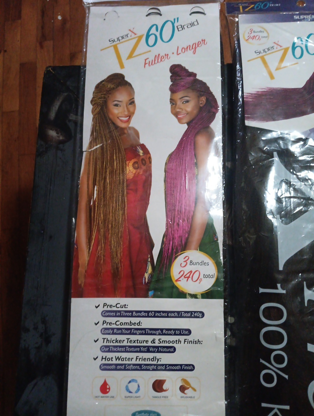 Lot Of 2 100% Kanekalon X-pression 60″ Braiding Hair