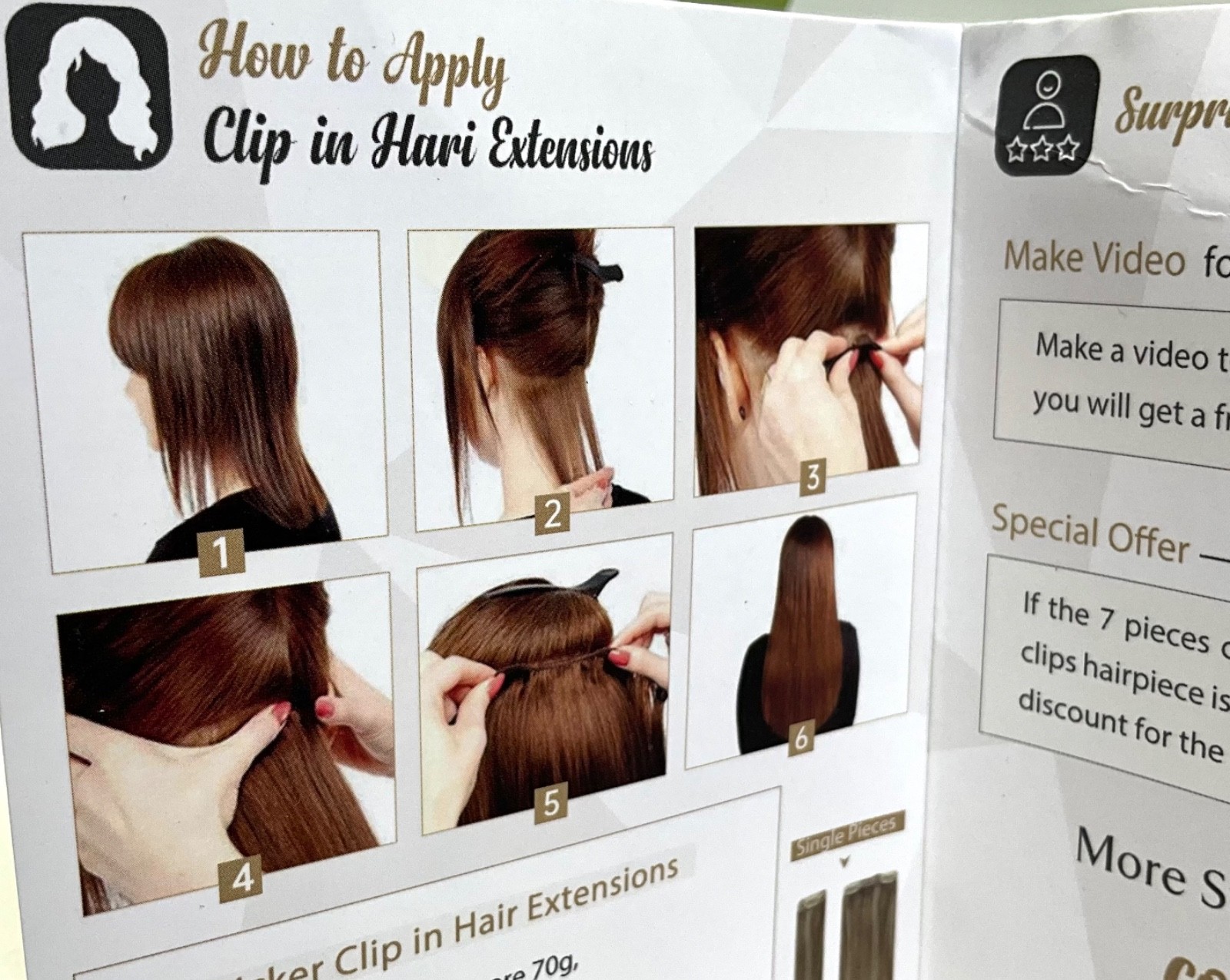 Ve Sunny Clip in Hair Extensions Real Human Hair 12inch Blonde 60A# 5 Pcs/70g
