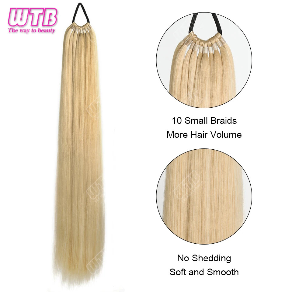 Synthetic Braided Wig Corn Perm Curly Ponytail Braided Wig For Daily Wear