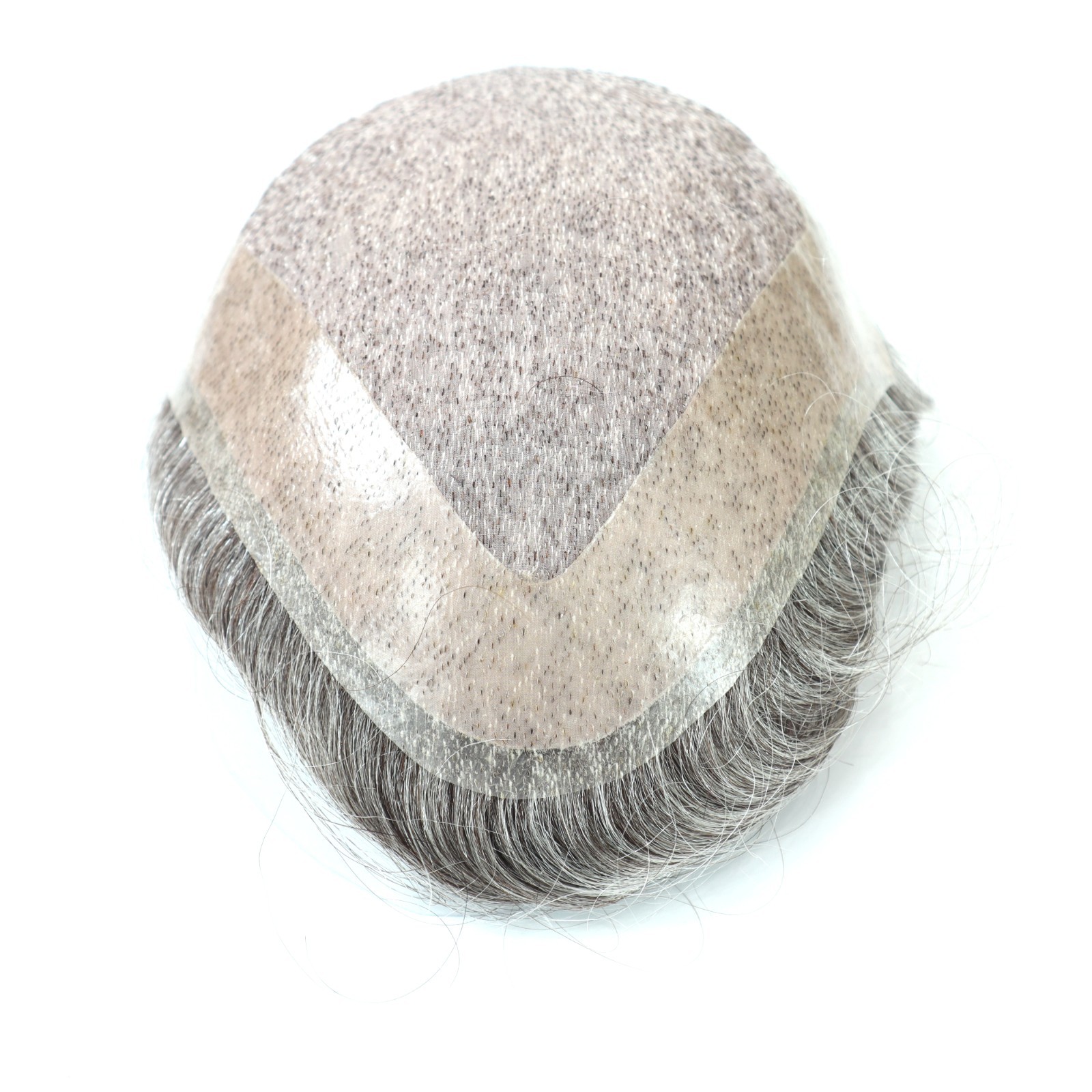 Toupee For Mens Human Hair Replacement System Hairpiece Fine Mono Thin Skin #260