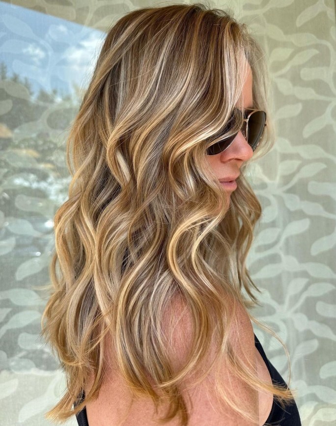 Balayage Wave Ash Brown Light Blonde Lace Front Wigs 13×4 Remy Human Hair