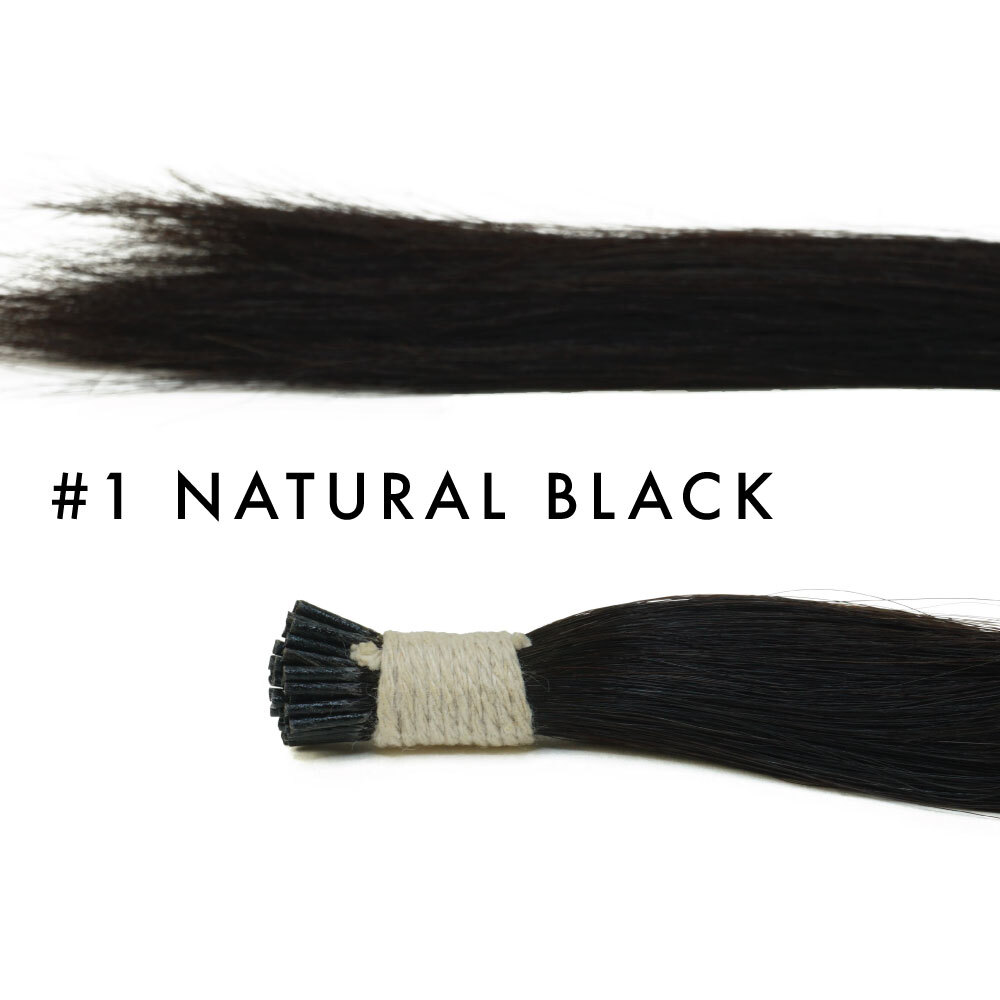 The Hair Shop 808 I-Tip Hair Extensions, Remy Human Hair Microlink 16″ & 20″ 56g