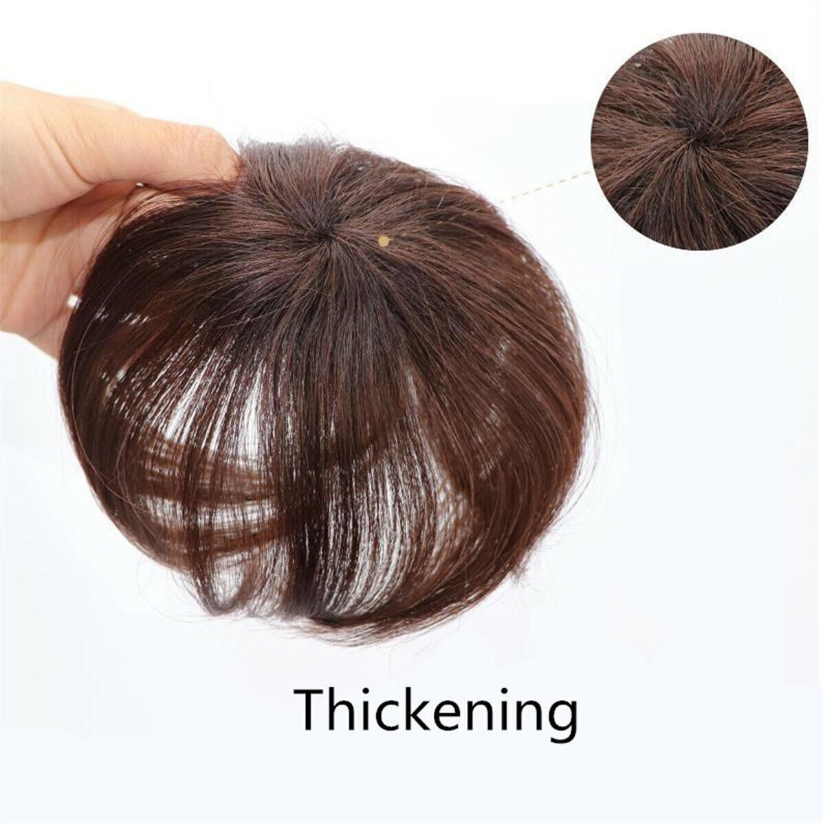 100% Human Hair Topper Clip in Hairpiece Wig Toupee Top Pieces Wigs for Women