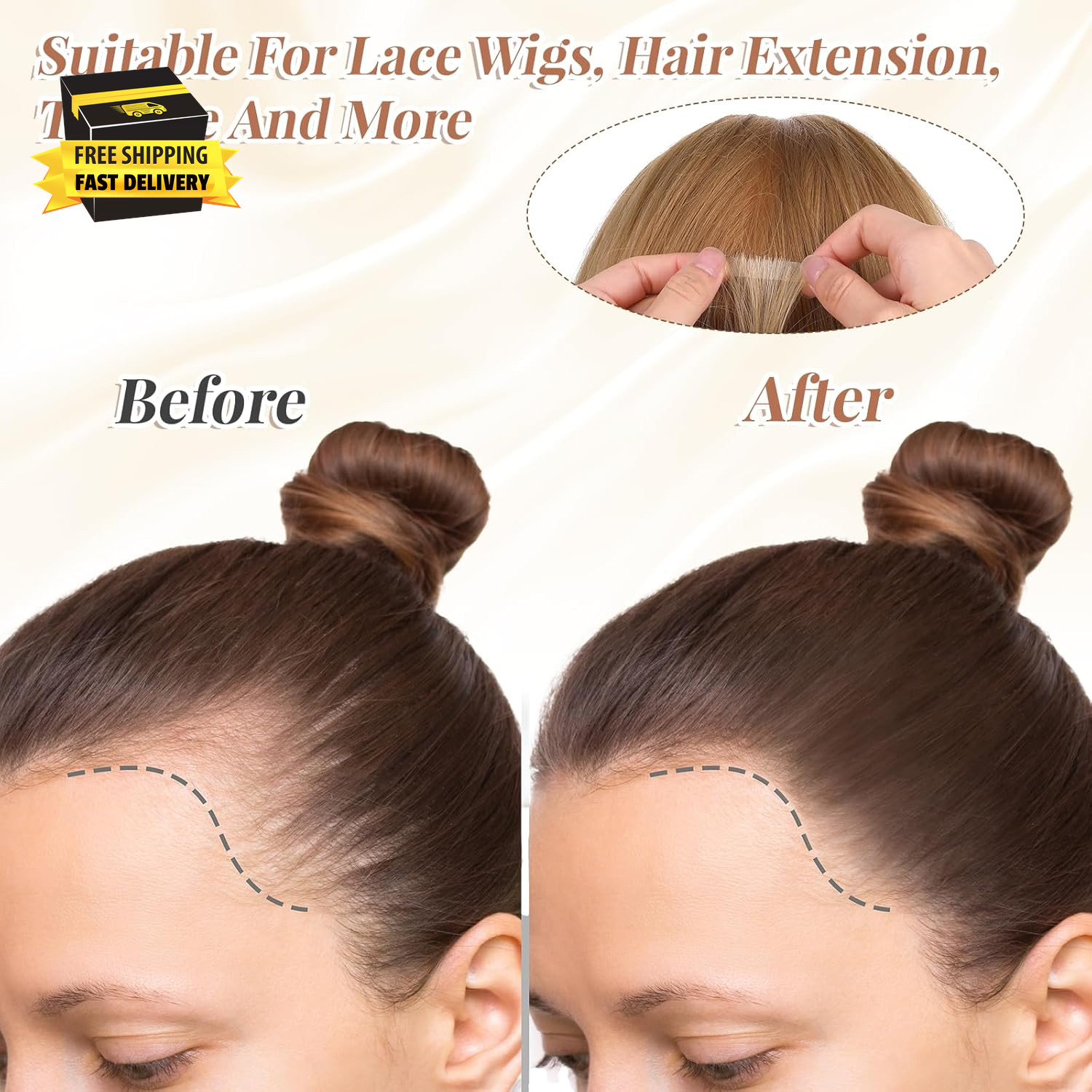 240 Pcs Hair Extension Tape, Double Sided Strong Adhesive Replacement Hair Tape